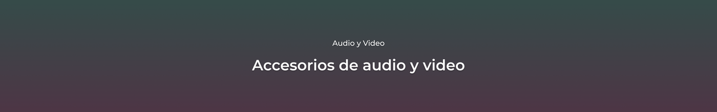 Accesorios de audio y video