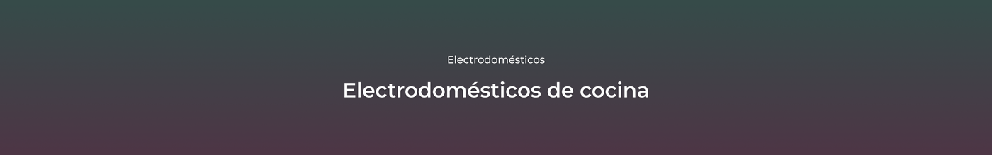 Electrodomésticos de cocina