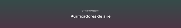 Purificadores de aire