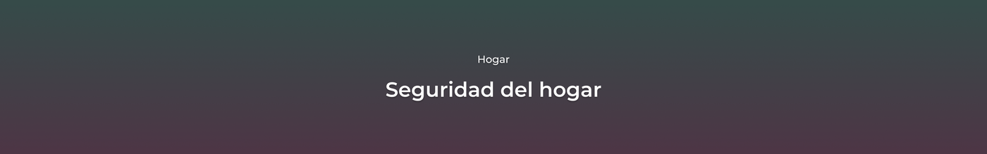 Seguridad para el hogar