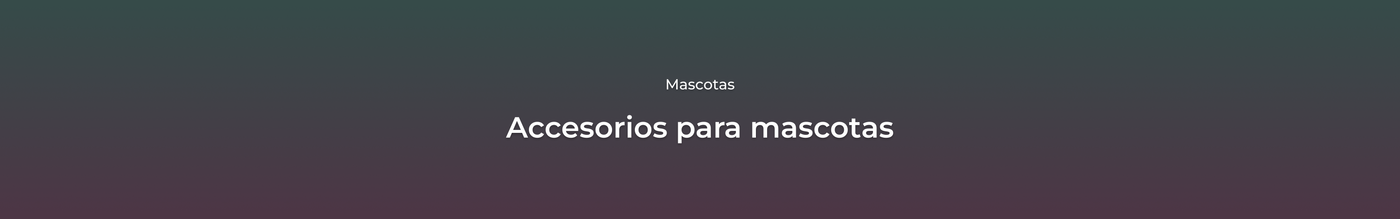 Accesorios para mascotas