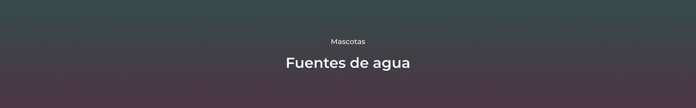 Fuentes de agua