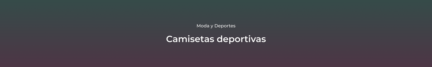 Camisetas deportivas