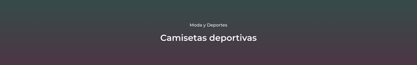 Camisetas deportivas