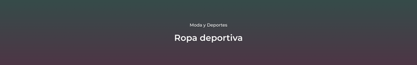Ropa deportiva