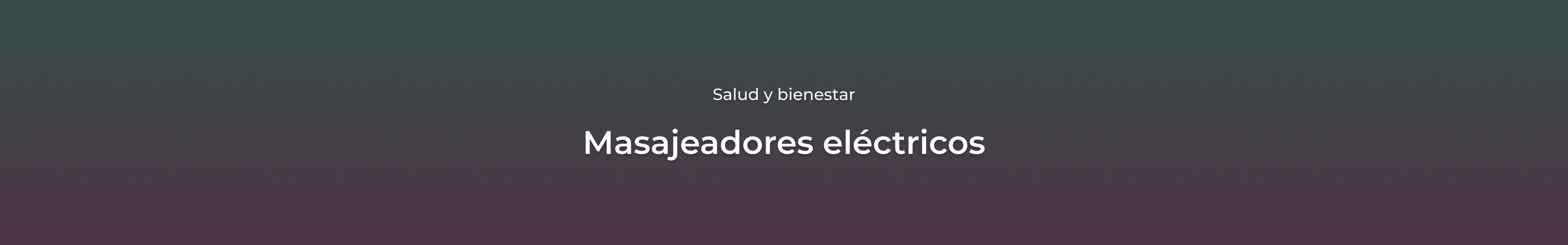 Masajeadores eléctricos