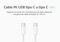 Cable USB Tipo C a Tipo C 150cm