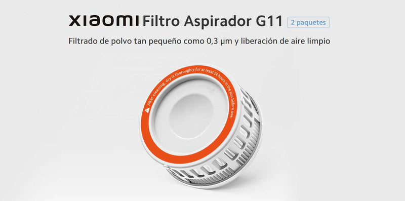 Aspiradora G11  Filtro