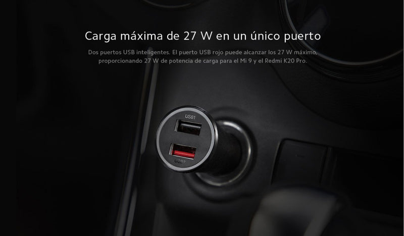 Cargador Para Auto Doble Puerto 37W