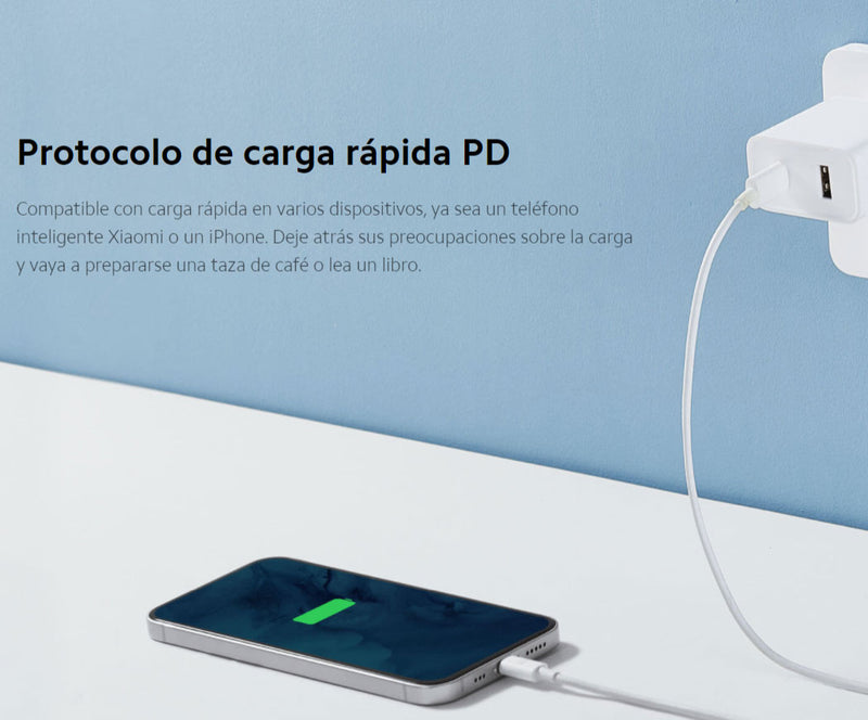 Mi 33W Cargador De Pared (Tipo A + Tipo C)