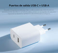 Mi 33W Cargador De Pared (Tipo A + Tipo C)