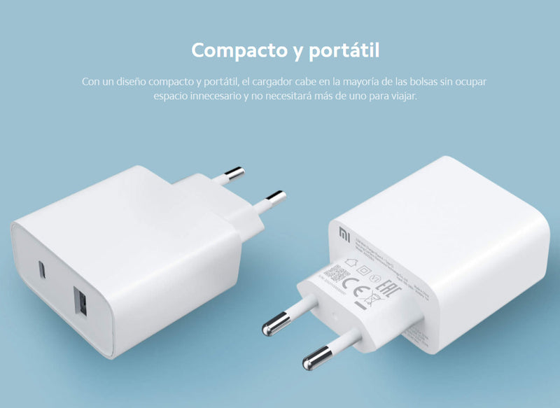 Mi 33W Cargador De Pared (Tipo A + Tipo C)
