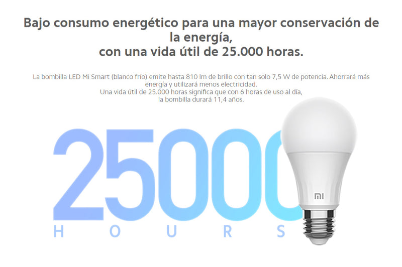 Bombilla LED Inteligente (Blanco Frío)