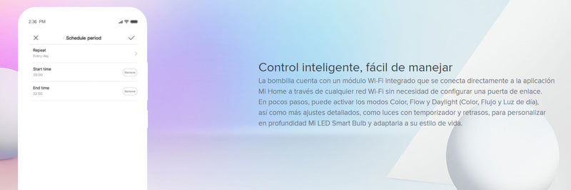 Bombilla LED Inteligente Esencial (Blanco y Color)