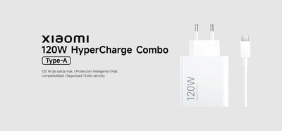 Cargador Xiaomi 120W HyperCharge Combo Type-A