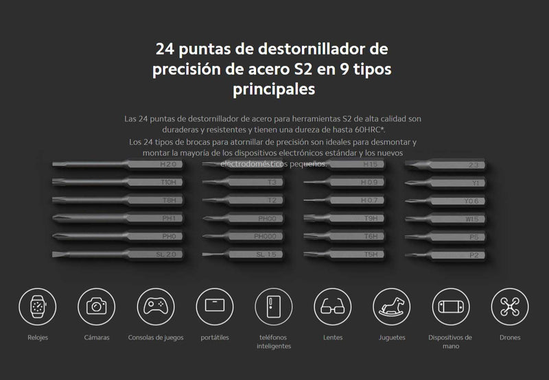 Kit Destornillador Eléctrico De Precisión