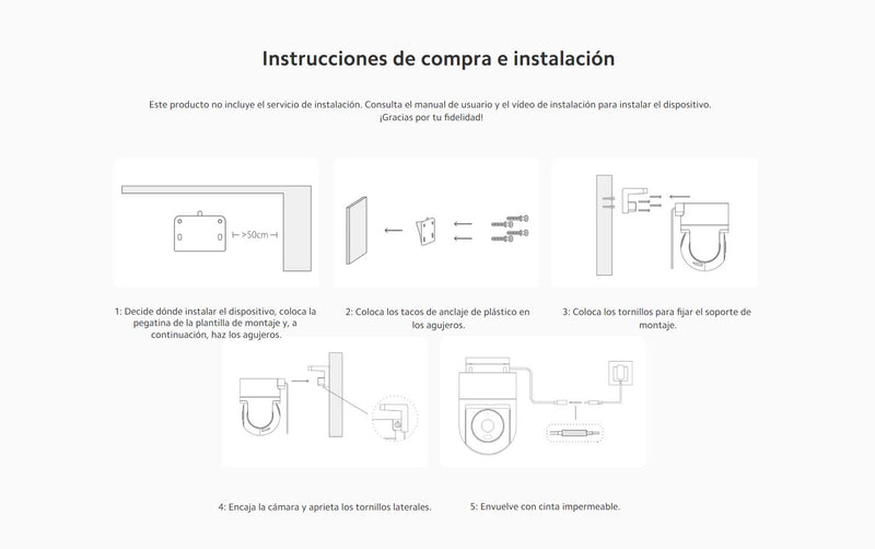 Cámara Exterior Xiaomi CW300
