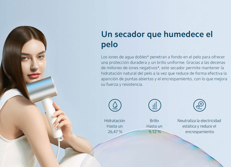 Secador de Pelo Iónico de Agua H500