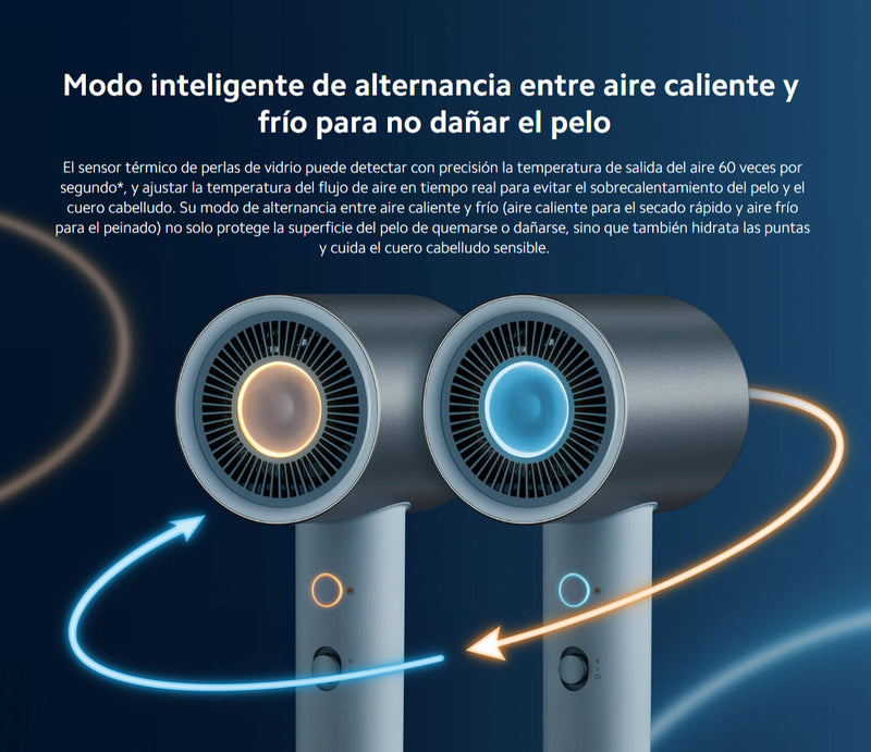 Secador de Pelo Iónico de Agua H500