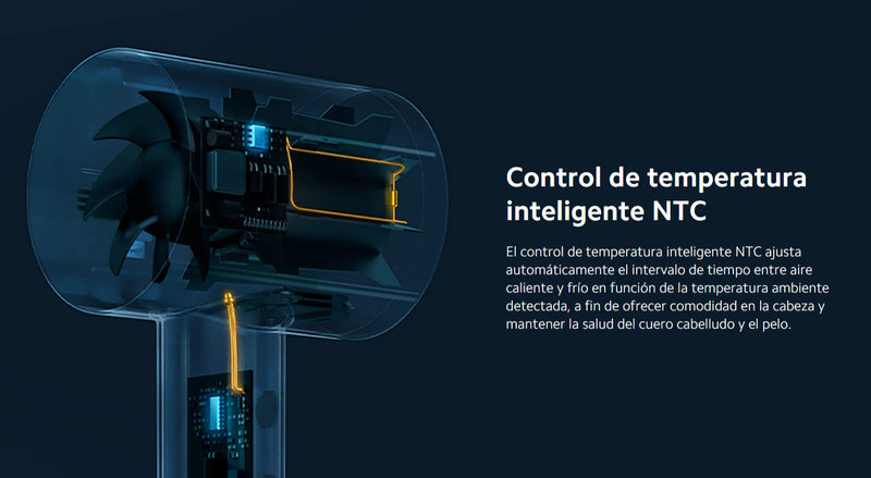 Secador de Pelo Iónico de Agua H500