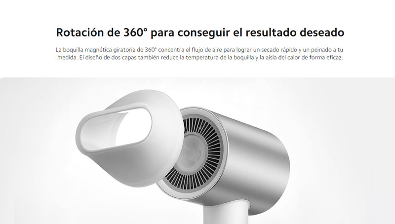 Secador de Pelo Iónico de Agua H500