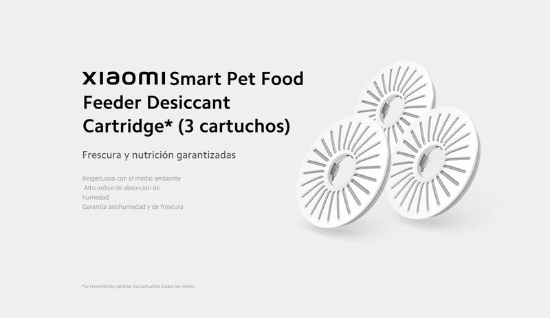 Cartucho desecante del comedero inteligente para mascotas