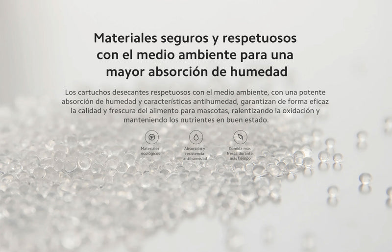 Cartucho desecante del comedero inteligente para mascotas