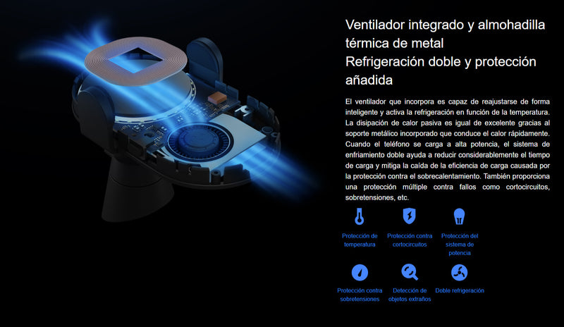 Mi 20W Cargador Inalámbrico para Auto