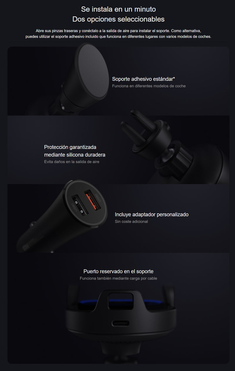 Mi 20W Cargador Inalámbrico para Auto