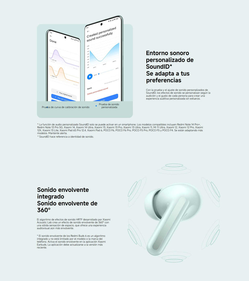 Auriculares Redmi Buds 6