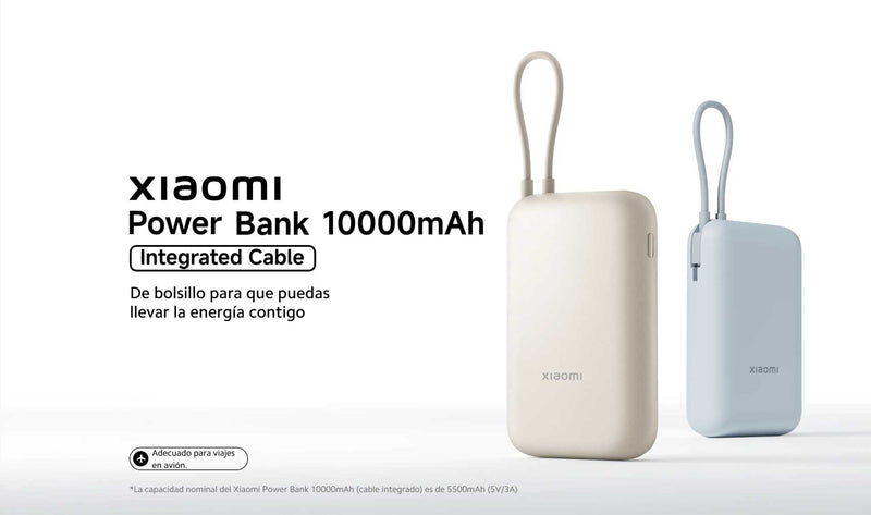 Power Bank Xiaomi 22.5W Cable Integrado