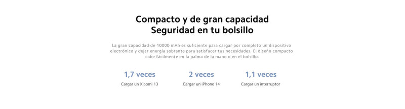 Power Bank Xiaomi 22.5W Cable Integrado