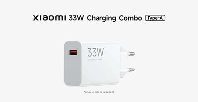 Cargador Xiaomi 33W Combo Type-A con Cable USB-C