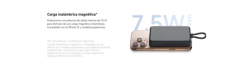 Xiaomi 33w Power Bank Inalámbrico 10000 mAh (cable integrado)