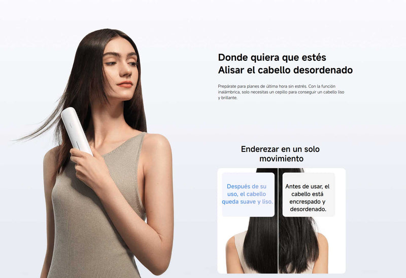 Cepillo Alisador de Pelo Inalámbrico Xiaomi