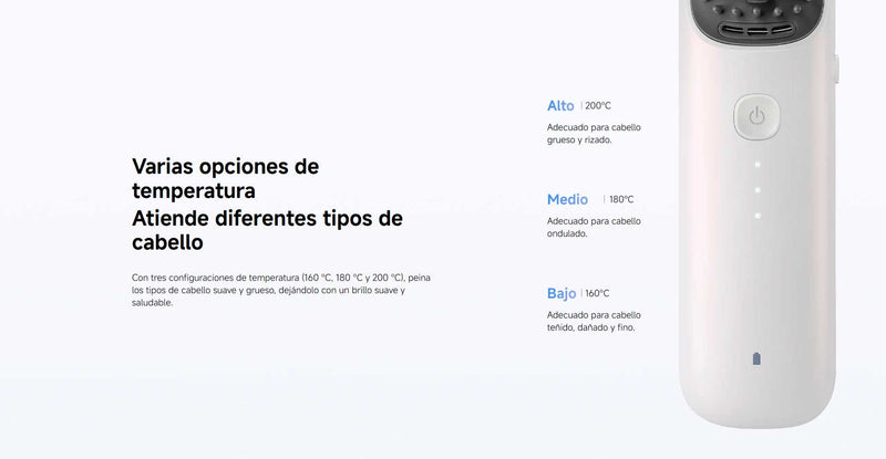 Cepillo Alisador de Pelo Inalámbrico Xiaomi