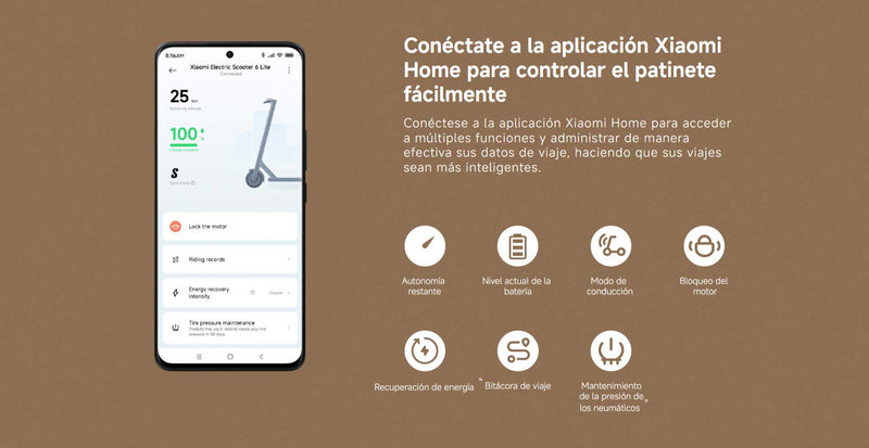 Xiaomi Scooter Eléctrico 6 Lite