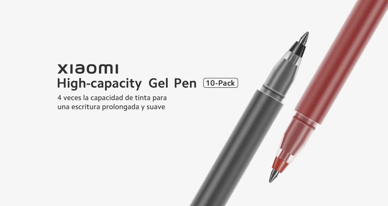 Bolígrafo de Gel Alta Capacidad Xiaomi Pack de 10