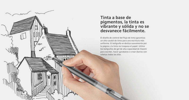 Bolígrafo de Gel Alta Capacidad Xiaomi Pack de 10