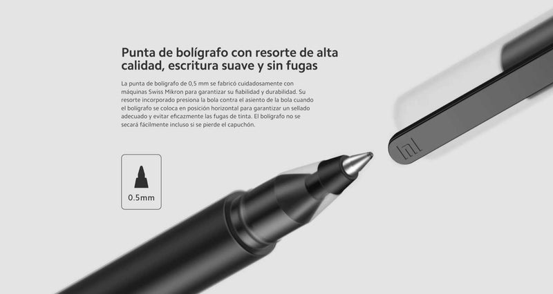 Bolígrafo de Gel Alta Capacidad Xiaomi Pack de 10