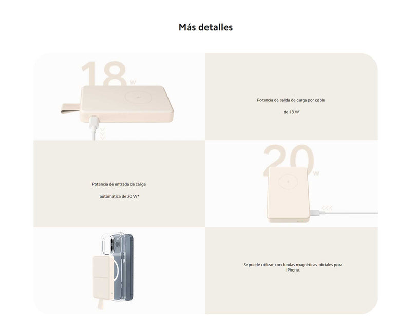 Power Bank inalámbrico Xiaomi 6000mAh
