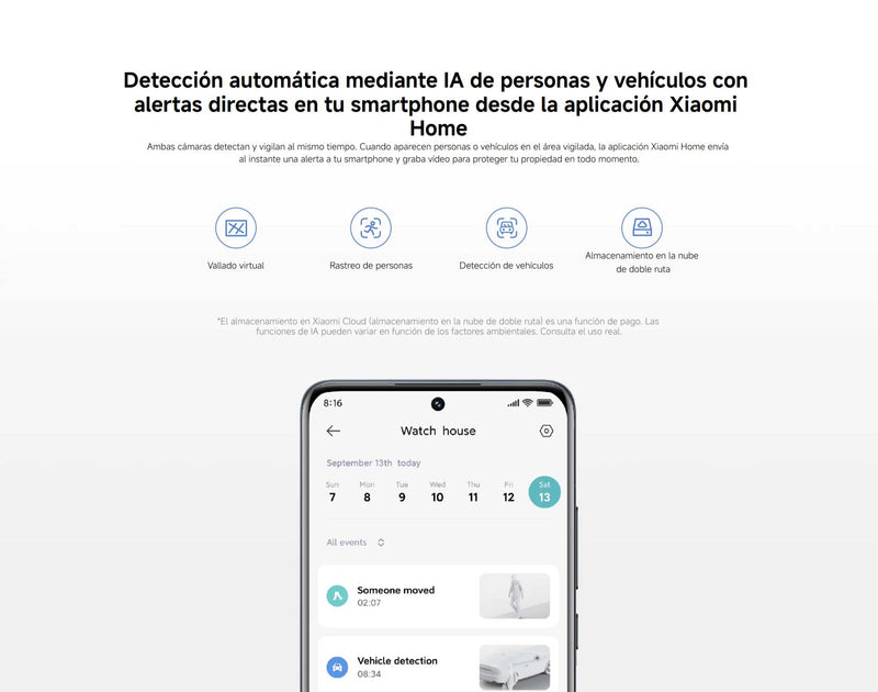 Cámara exterior dual Xiaomi CW500