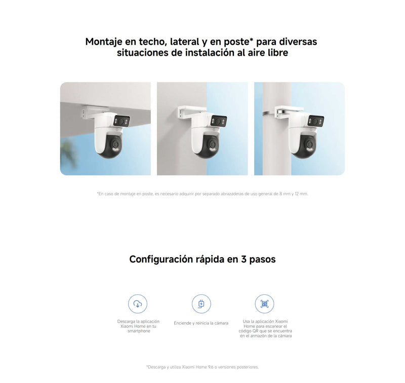 Cámara exterior dual Xiaomi CW500