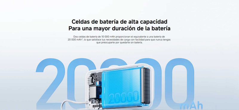Xiaomi Power Bank 20000mAh (cable integrado)