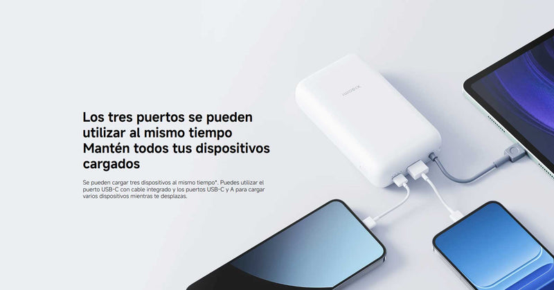 Xiaomi Power Bank 20000mAh (cable integrado)