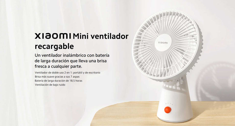 Mini Ventilador Recargable Xiaomi