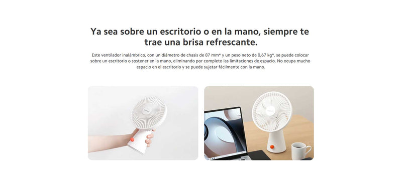 Mini Ventilador Recargable Xiaomi