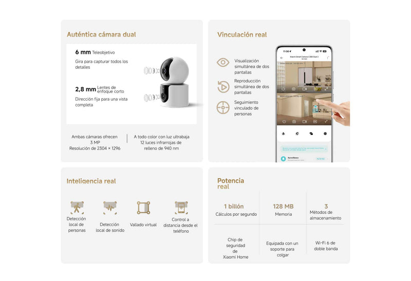 Cámara inteligente dual Xiaomi C300