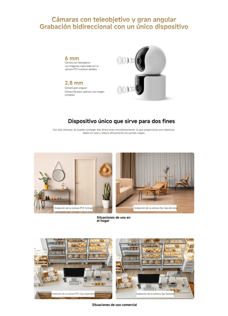 Cámara inteligente dual Xiaomi C300