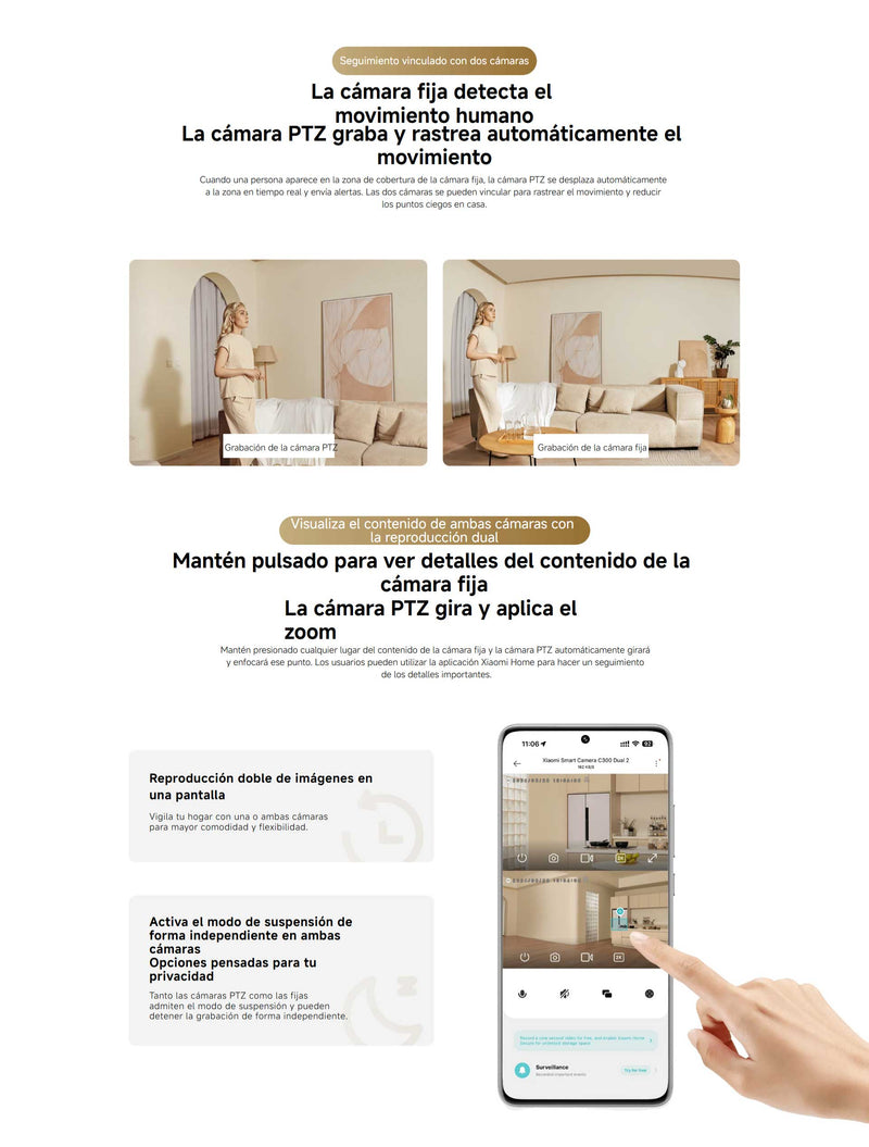 Cámara inteligente dual Xiaomi C300